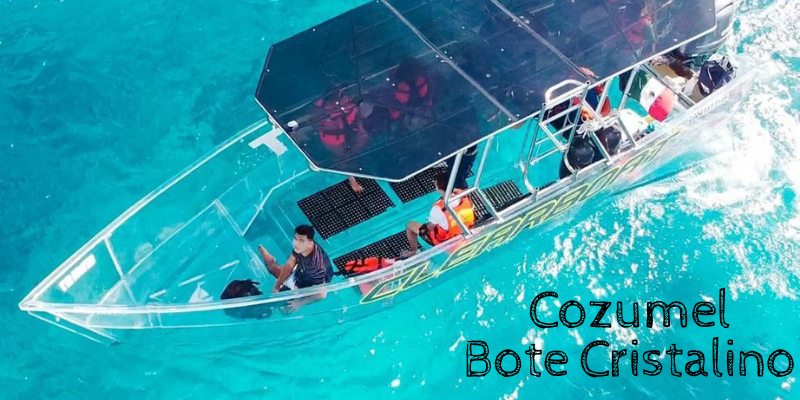 COZUMEL BOTE CRISTALINO ( Ferry Included )