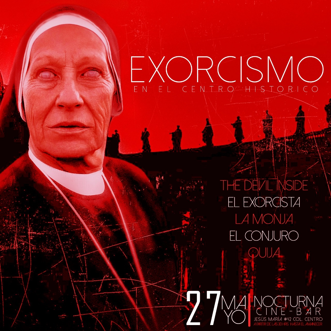 EXORCISMO EN EL CENTRO HISTORICO ( cupo limitado 40 personas )