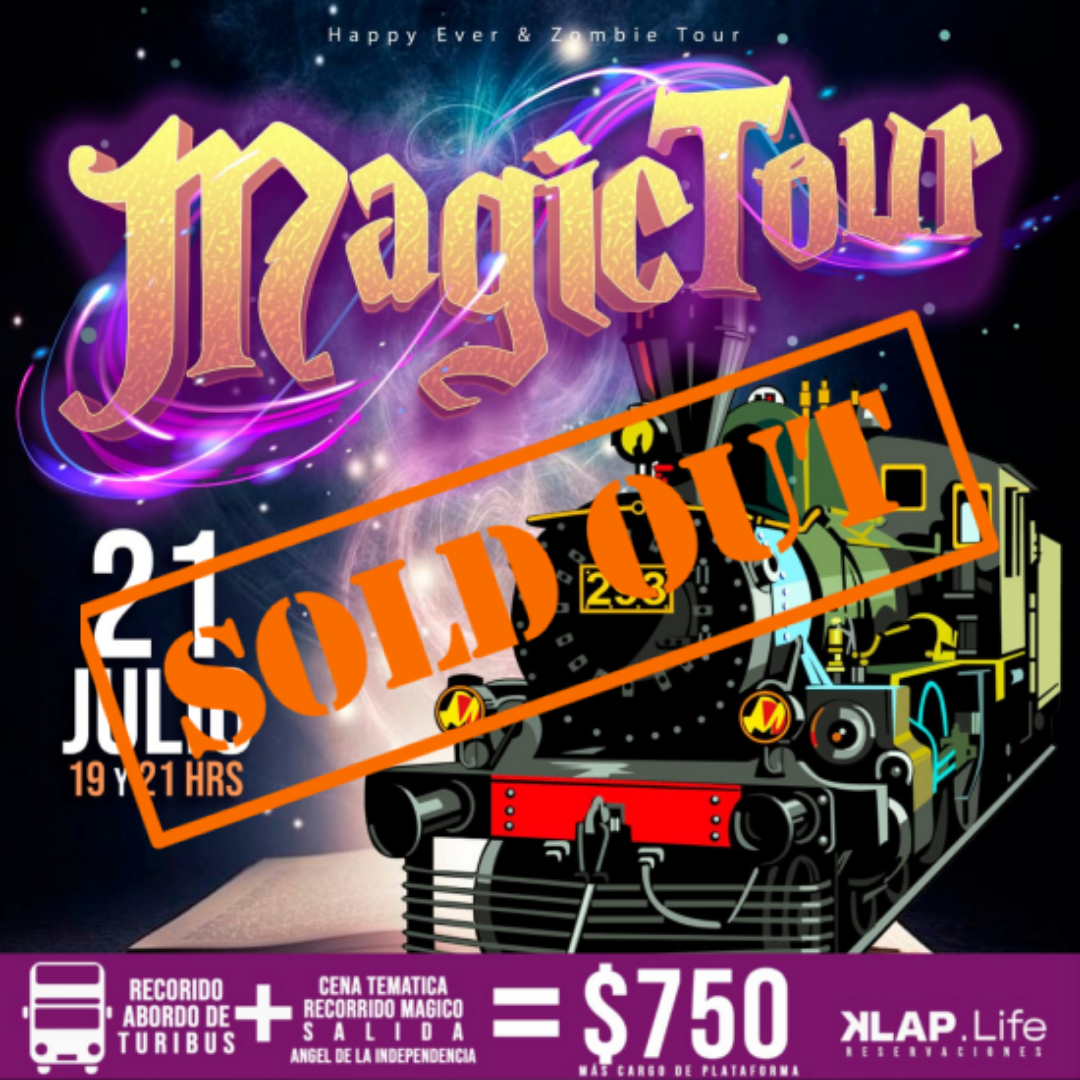Magic Tour cena tematica con Turibus - Angel de la Independencia - CDMX - 21 Julio 2023