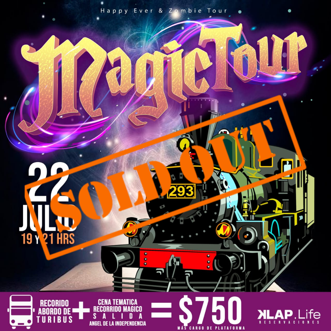 Magic Tour cena tematica con turibus - Angel de la Independencia - CDMX - 22 Julio 2023