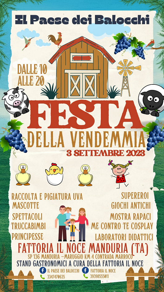 Festa Della Vendemmia @ Fattoria Il Noce - Taranto