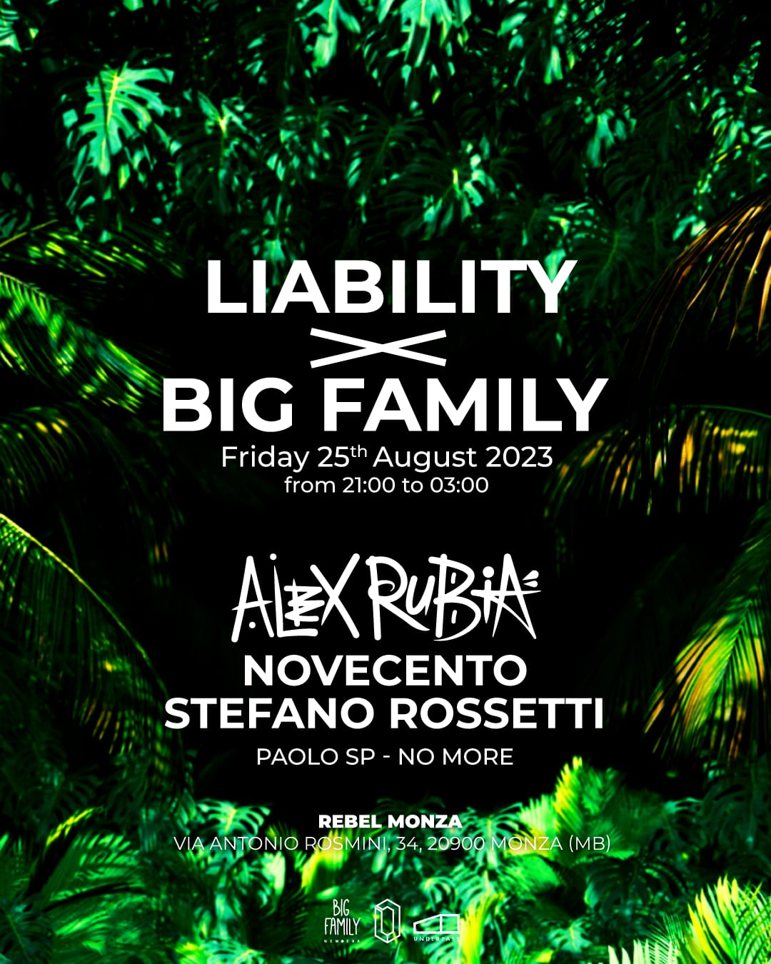25.08 Liability x Big Family @ Rebel Monza