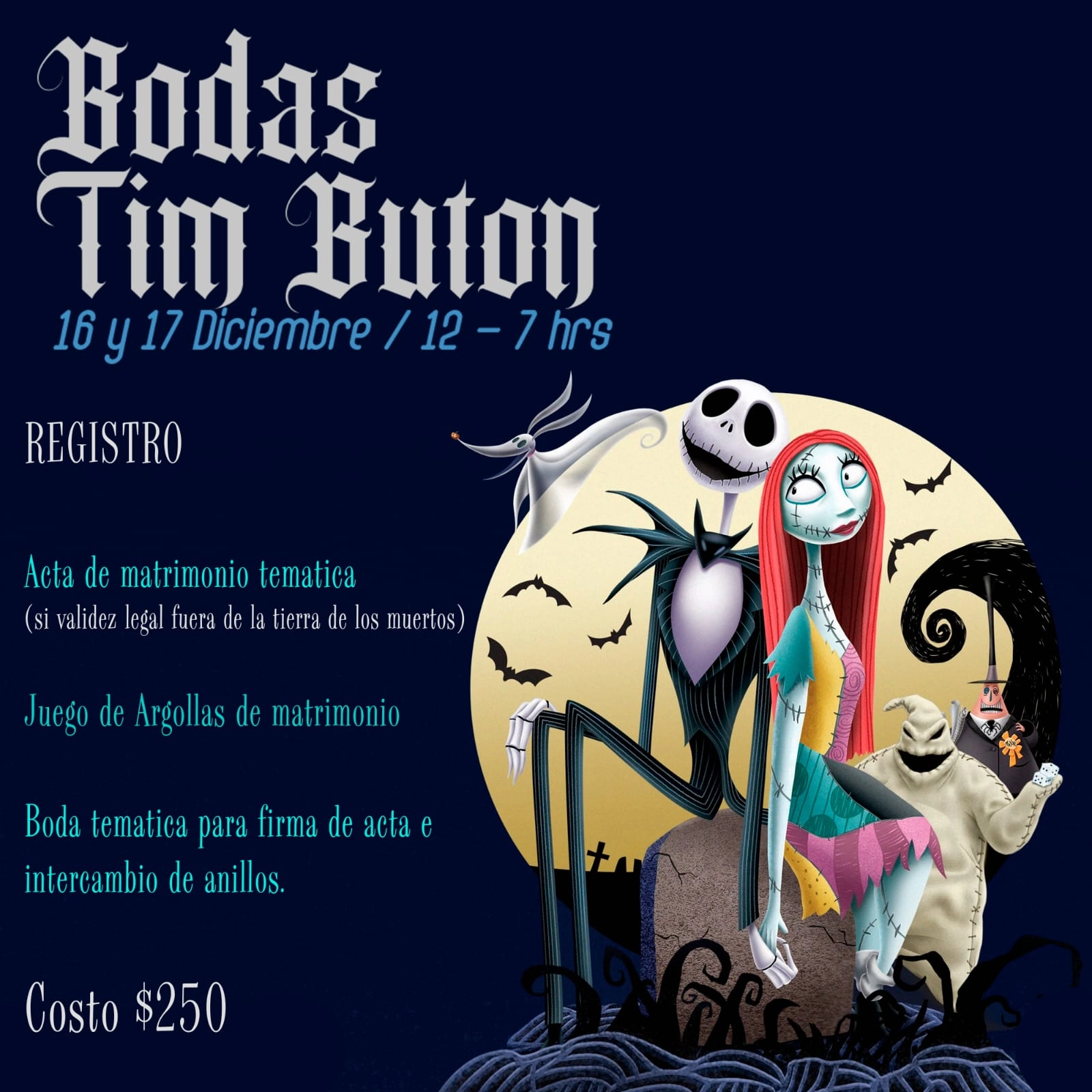 Bodas de Tim Burton en CDMX