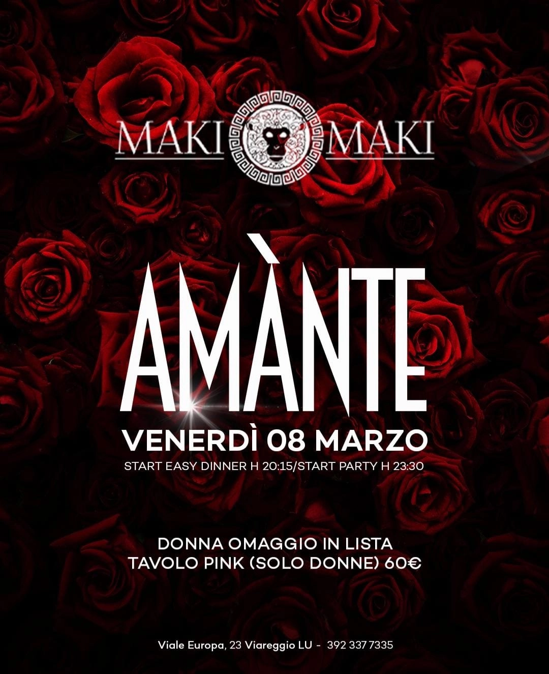 AMÀNTE - Venerdi 8 Marzo @ Maki Maki Viareggio