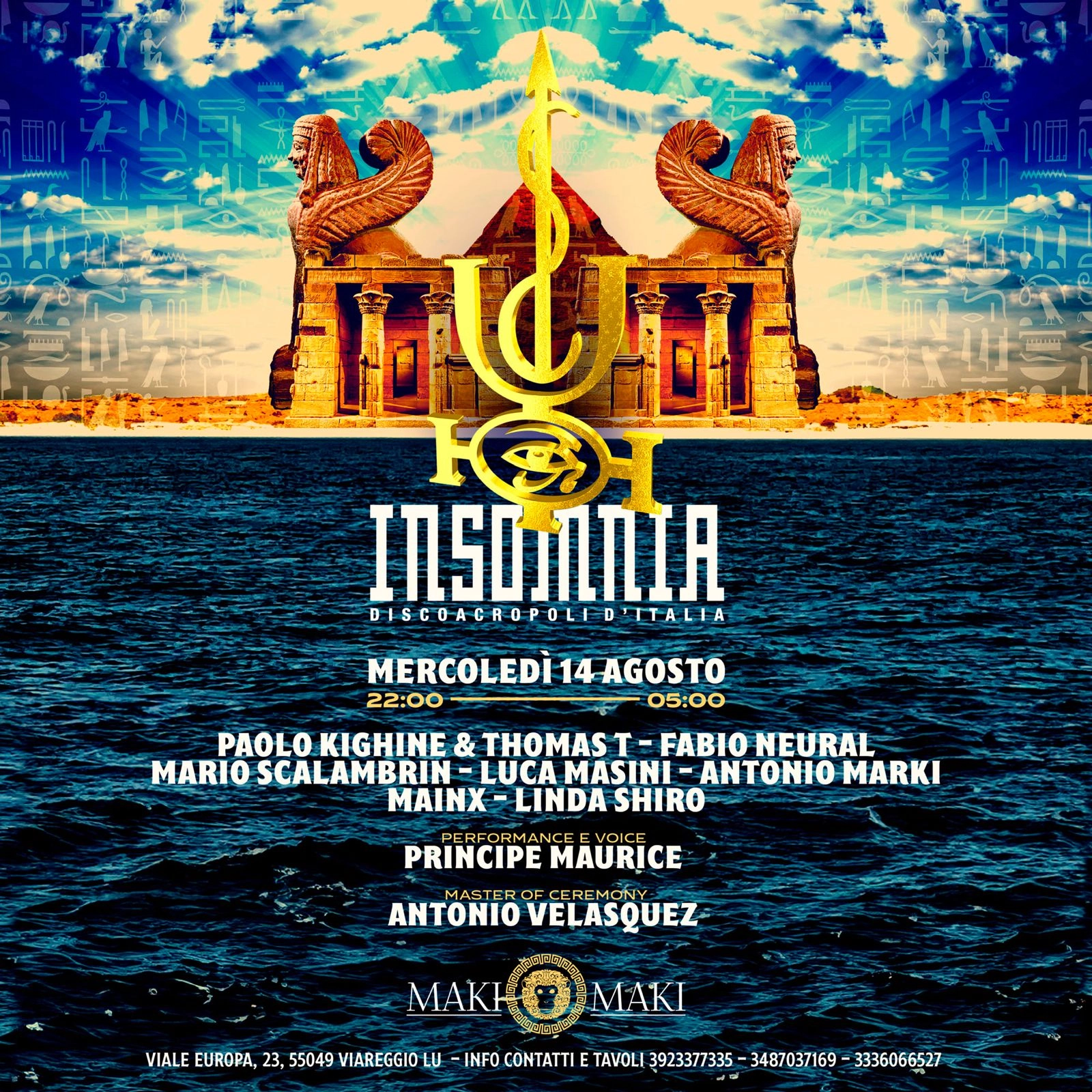 Insomnia 14 Agosto @ Maki Maki