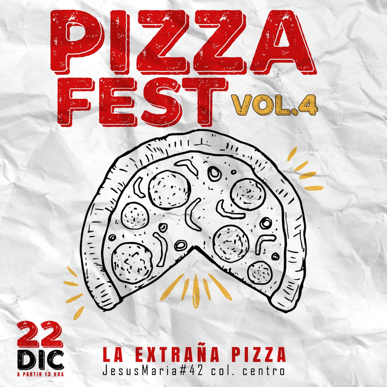 PIZZA FEST VOL.4 - 22 Diciembre 2024