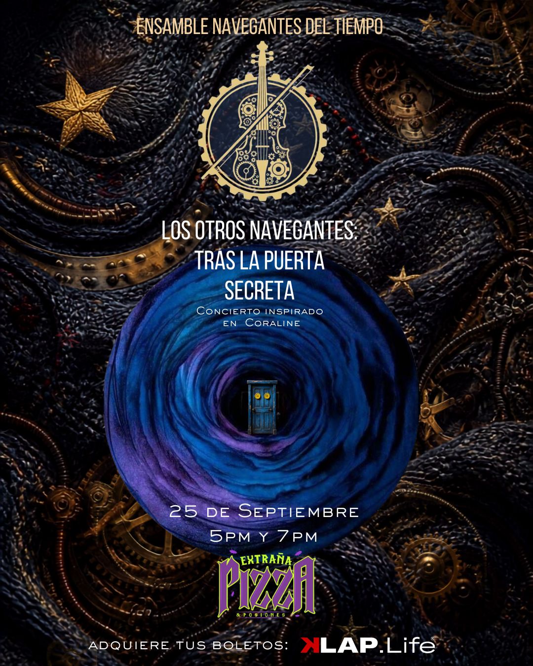 Ensamble Navegantes del Tiempo - Tras la puerta secreta: Concierto inspirado en la música de Coraline